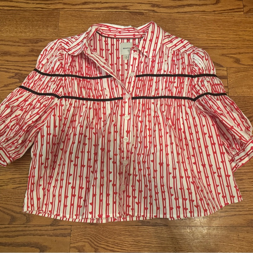 Feminine Shirred Yoke Blouse by Maeve